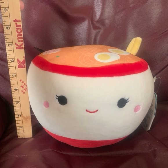 Squishmallow Raisy the Ramen Noodle Bowl from the Foodie Squad; 7” - Picture 3 of 8